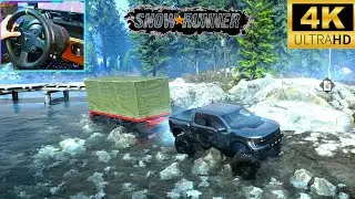 Ford F-150 Raptor R | trailer recovery  | snowrunner maximum graphics gameplay #snowrunner