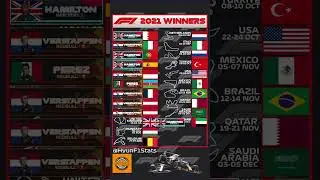F1 2021 Race Winners | HyunF1Stats | #redbullracing #maxverstappen #mercedes #lewishamilton 