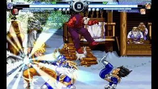 Zero, Shin Gouki vs Vegeta, Super Goku - Capcom Fighting Evolution Max Mugen