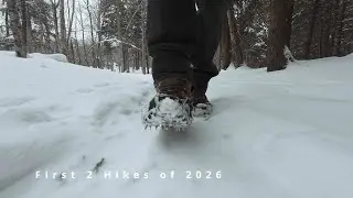 Two Frozen Waterfalls In Stowe VT