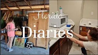 EP 27: Cleaning out a storage unit | Picking paint colors & going through thrift finds for the house