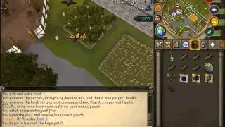 Harvesting all 10 new seeds on Runescape.
