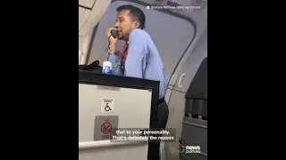Flight attendant distracts passengers from departure delay with hilarious safety instructions