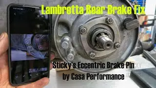 КАК УСТАНОВИТЬ: Комплект эксцентриковых тормозных штифтов Sticky's для Lambretta от Casa Performa...