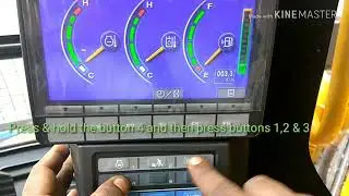 Threshold hour setting in L&T Komatsu hydraulic excavator