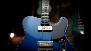 SOLD - Macmull Heartbreaker Custom P90's in Lake Placid Blue