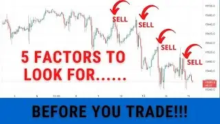 5 Factors To Consider Before Placing A Trade | Smart Money Strategies Trend trading #stockmarket