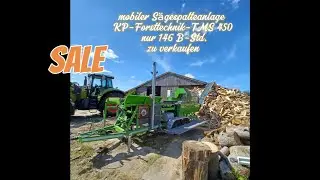 mobiler S&auml;gespalteanlage KP-Forsttechnik-TMS 450 nur 146 B-Std.