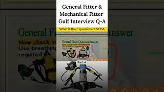 SCBA Full Form | General Fitter & Mechanical Fitter Interview Questions | Gulf | Part-4 #shorts