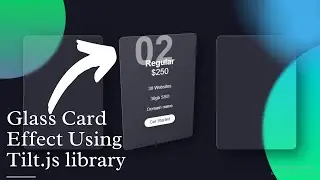 Glass Card Hover Effects | Using Html CSS Glass morphism Effects