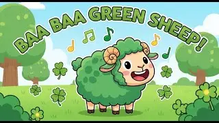 Baa Baa Green Sheep 🐑 | Fun Color Nursery Rhyme by DodoVerse for Kids