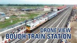 BOUDH RAILWAY STATION DRONE VIEW