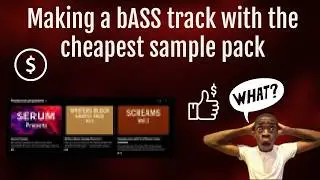 Making a bass track using the cheapest sample pack