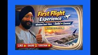 First Flight Experience ✈️ | Window Seat View | Delhi&ndash;Chennai Part-1End तक देखें 👀 मज़ा आ जाएगा😎