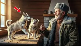 «Вы не поверите, что “сказали” два брошенных щенка хаски — реакция старого лесника растрогала всех»