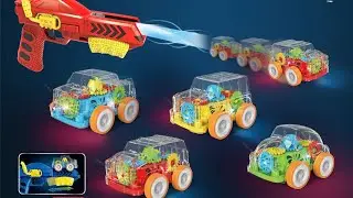 kids Gun Car 🚗 Toy 🧸Transparent Gear ⚙ Car 🚙 Launcher 🔥 Rs. - 390 /- Each..