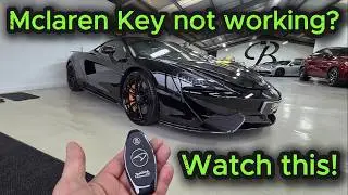 Mclaren 570s key repair and window calibration!