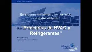 Principios de HVAC Heating Ventilation Air Conditioning y Refrigerantes