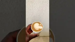 Swan latte Art Easy Tutorial #coffeeart