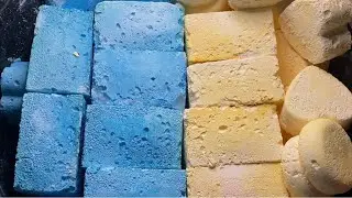 Blue and Yellow Reformed Gym Chalk Crush