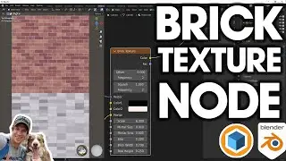 Как использовать узел кирпичной текстуры в Blender!