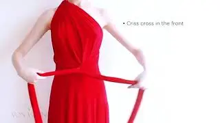 How to tie the Von Vonni  Transformer Dress    One Shoulder style 720p 1