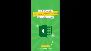 Visualize Sales Data Without Chart #excel #shorts #techtalk