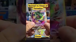 Normal vs Vmax card of Tornadus #pokemon #shorts #cards #youtubeshorts #funkopop