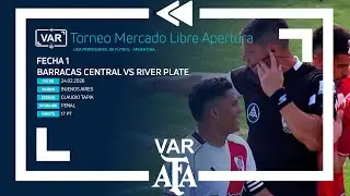 VAR 2026 | #TorneoMercadoLibre 2026 | Fecha 1 | Barracas Central - River