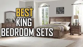 5 Best King Bedroom Sets Review 2023 | King Storage Bed/Dresser Mirror/2 Night Stands Wood Bed Sets
