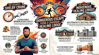 CANADA : &Eacute;vasion Dangereuse de Shelby Crane (Prison F&eacute;d&eacute;rale) (CANADA: Dangerous Escape of