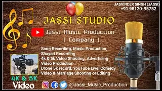 Music Studio in Jind | Full Explain By @Zor_Media | Video Productio Company | Jassi Studio