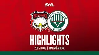 HIGHLIGHTS: Malm&ouml; Redhawks - Fr&ouml;lunda HC | SHL | 2025-10-09