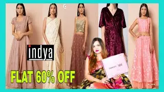 FABALLEY/INDYA HAUL |LATEST DESIGNER ETHNIC WEAR | SAREE DRAPE,DESIGNER CROP TOP,ETHNIC SKIRT,DRESS