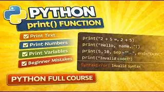 Python print() Explained from Scratch