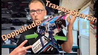 Traxxas Spartan bekommt ein Doppelruder und doppelte Kühlung für Motor und Regler M41 Innenraum