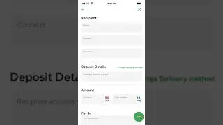 Money App &mdash; scrolling button