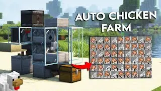 Minecraft EASY Automatic Chicken Farm Tutorial! 1.19+