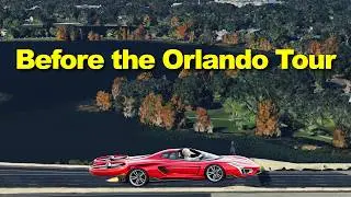 Aerial View: Red Drone Night Flight Orlando Chicago