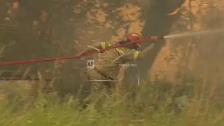 Wildfires continue to rage in Greece amid prolonged drought