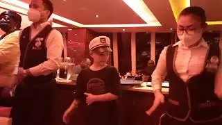 Caleb on his first cruise