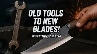 Talented man make knife from old tools #oldsmith#knifecrafting#knifemaking
