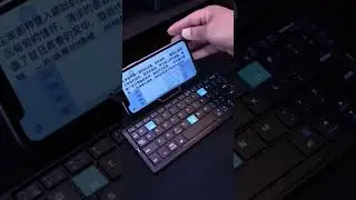 Teclado Bluetooth Port&aacute;til + Suporte Ajust&aacute;vel &ndash; Leve e Pr&aacute;tico! 📱⌨️