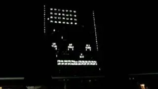 Space Invaders on a building!!