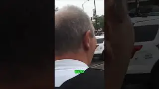 Confrontation on the Sidewalk Joe cool goes crazy on this road pirate