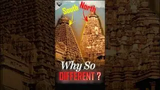 Why NORTH v/s SOUTH temples are so different 🤔.?? #shorts #northvssouth#temple #architecture