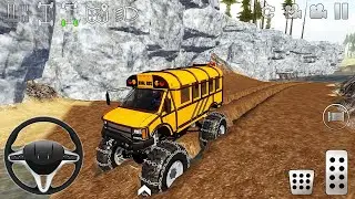 Customized School Monster Bus Driving in Mud - Offroad Outlaws - Android Gameplay