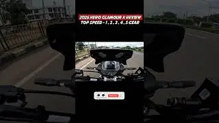 2025 Hero Glamour X 125 Top Speed Test🔥- Acceleration Test - Sp 125 killer #shortsfeed #short