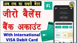 Fi Money Bank Account Opening - Best zero balance bank account with video kyc | FREE VISA Debit Card