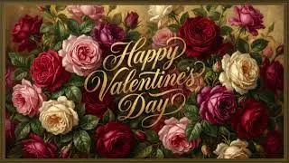 Happy Valentine&rsquo;s Day Background | Frame TV Art 4K HDR Vintage Dreamy Roses Screensaver